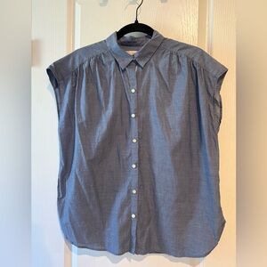 LOFT Blue Button Down Shirt